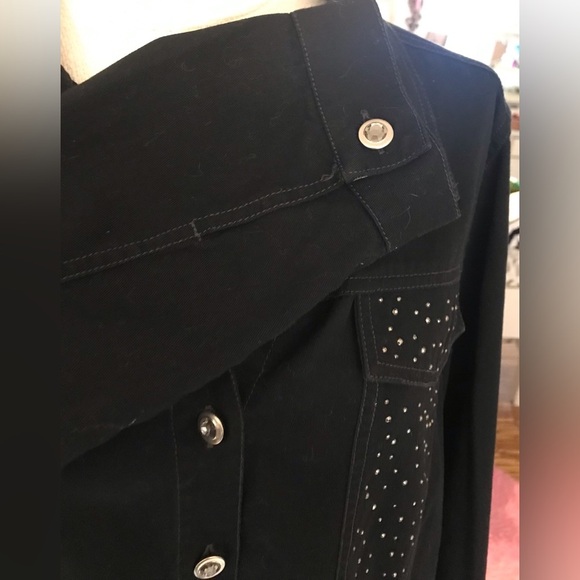 Quaker Factory Women’s Western Style Rhinestone Long Sleeve Shirt Size Large - Picture 5 of 6